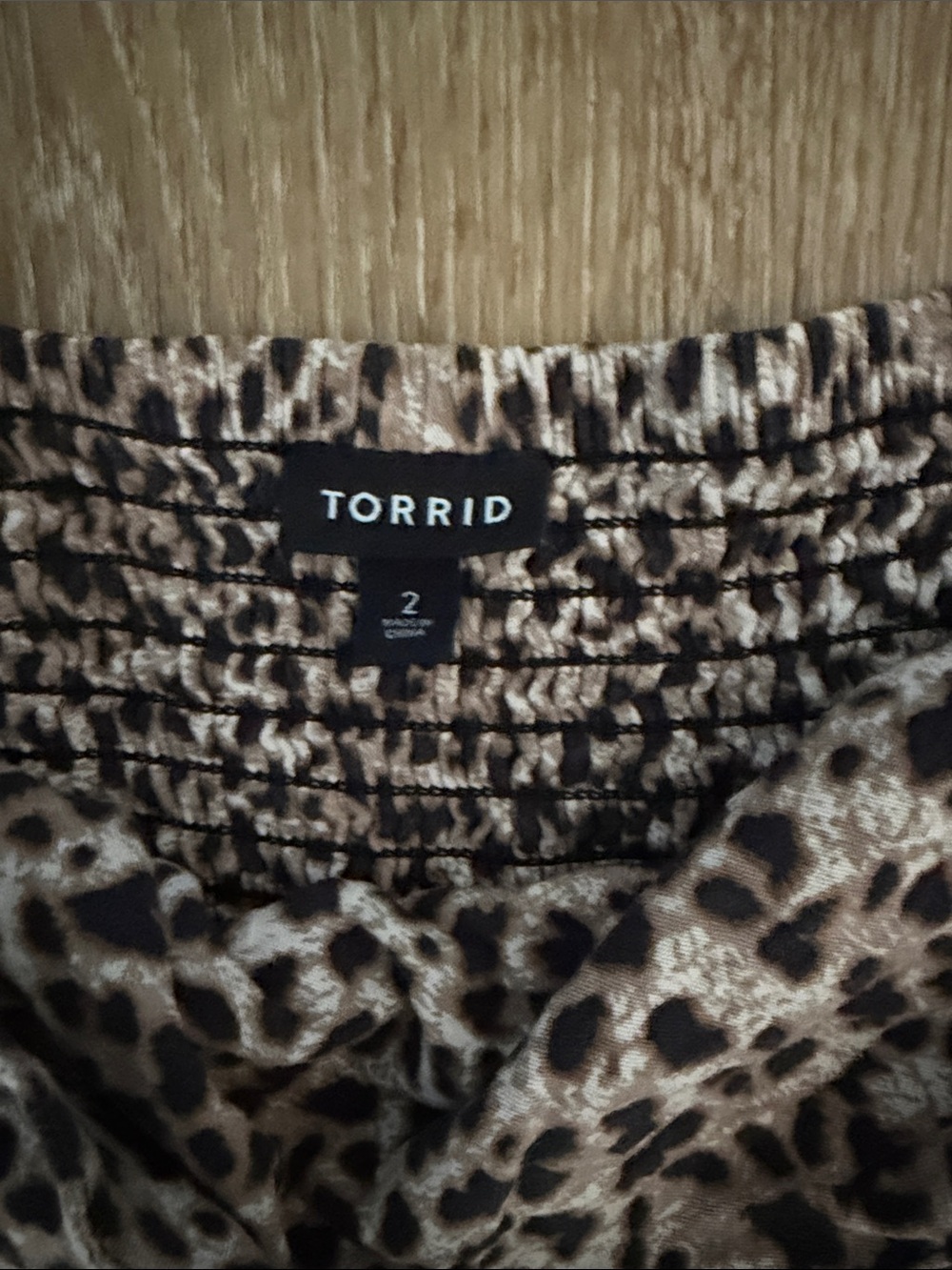 Torrid | Leopard Print Spaghetti Strap Jumpsuit | Adjustable Straps | size 2 - Picture 2 of 5